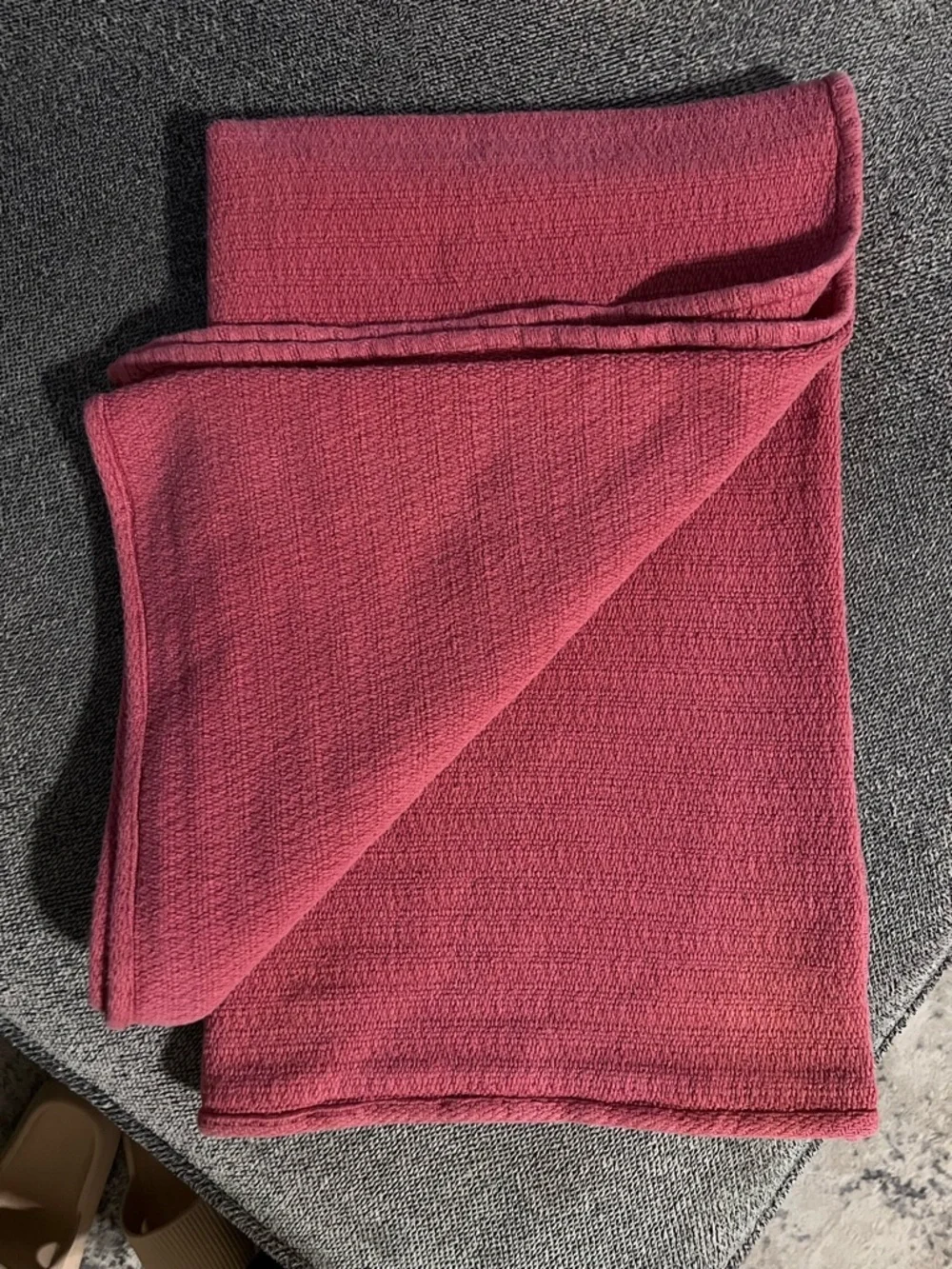 Vintage Pier 1 Imports Terracotta Textured Throw Blanket